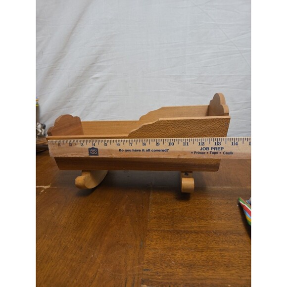 Jonti-Craft® Traditional Doll Cradle | 6307JC Beautiful Solid Wood Primitive Baby Doll Cradle Rocker